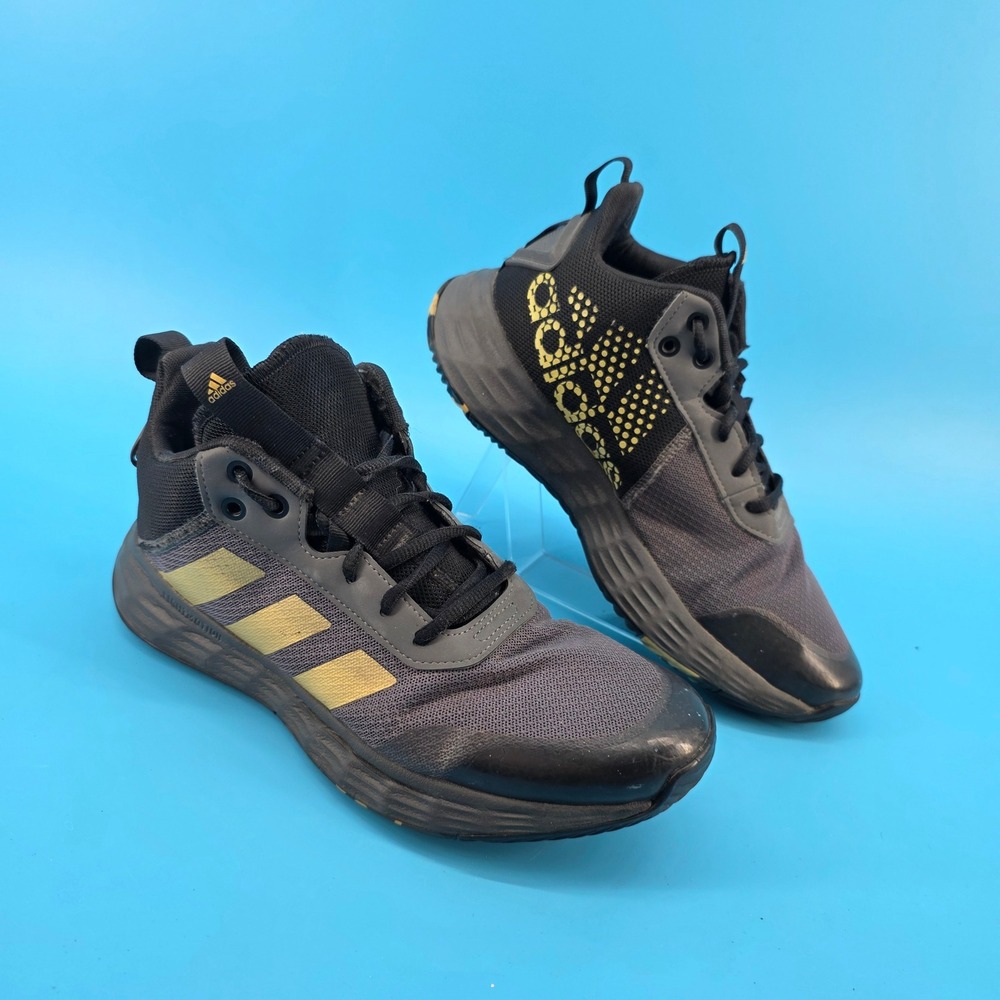 Adidas OwnTheGame 2.0 Basketball Shoes Carbon Gold Metallic GW5483 Mens 8.5